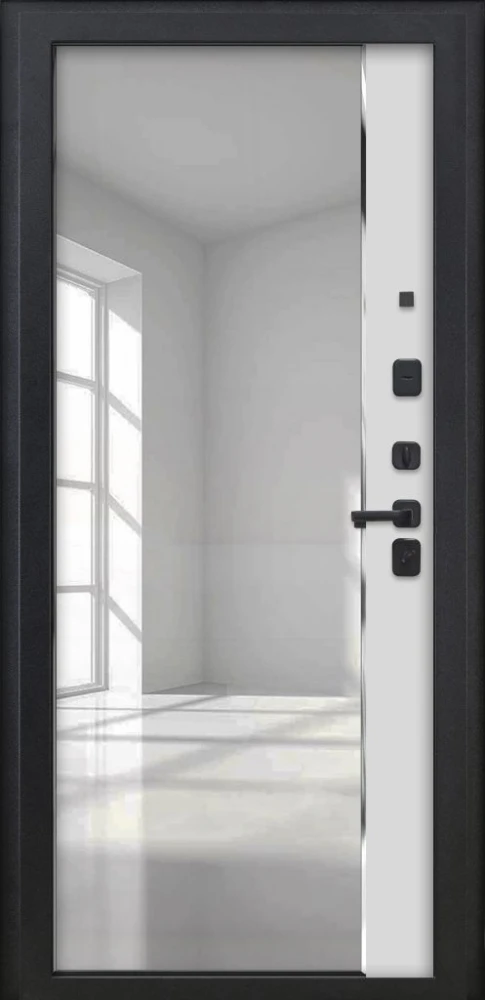 Входная дверь ДвериПРО Термо медный антик ФЛЗ-618 Белый матовый DPRO227953 внутренняя сторона
