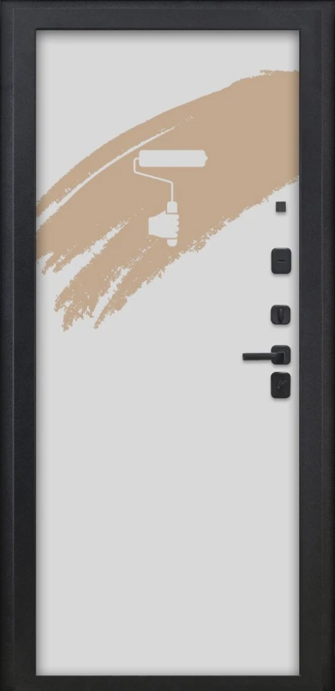 Входная дверь ДвериПРО Росна Под покраску DPRO226196 внутренняя сторона